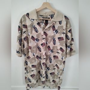 Croft & Barrow Golf USA American Polo Shirt- Size M